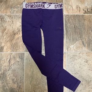 Purple/egg plant gym shark leggings size small